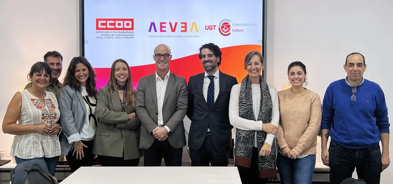 UGT y CCOO firman con AEVEA el primer Convenio Colectivo estatal de Empresas Organizadoras de Eventos