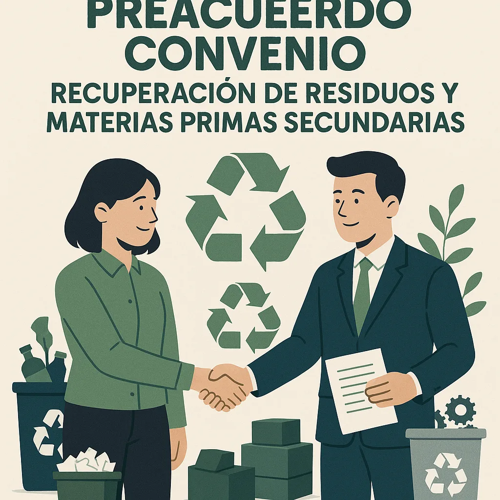 Preacuerdo Convenio recuperación de residuos y materias primas secundarias