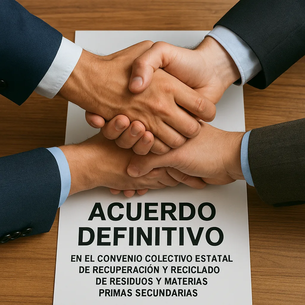 Acuerdo definitivo en el Convenio Colectivo Estatal de Recuperación y Reciclado de Residuos y Materias Primas Secundarias
